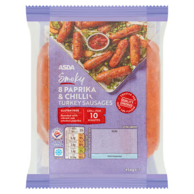 Smoky Paprika & Chilli Turkey Sausages