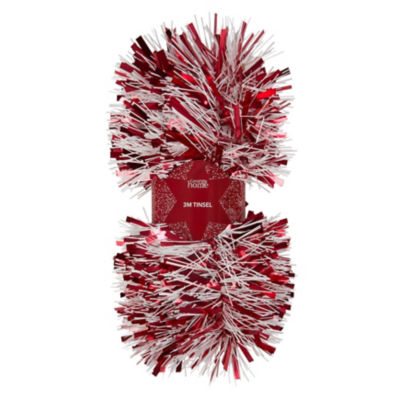 George Home Red & White Tinsel 3M