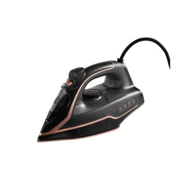 George Black & Rose Gold 2800W Steam Iron - Black
