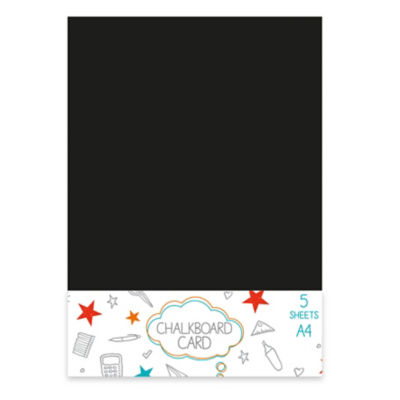 ASDA A4 Black Chalkboard Card