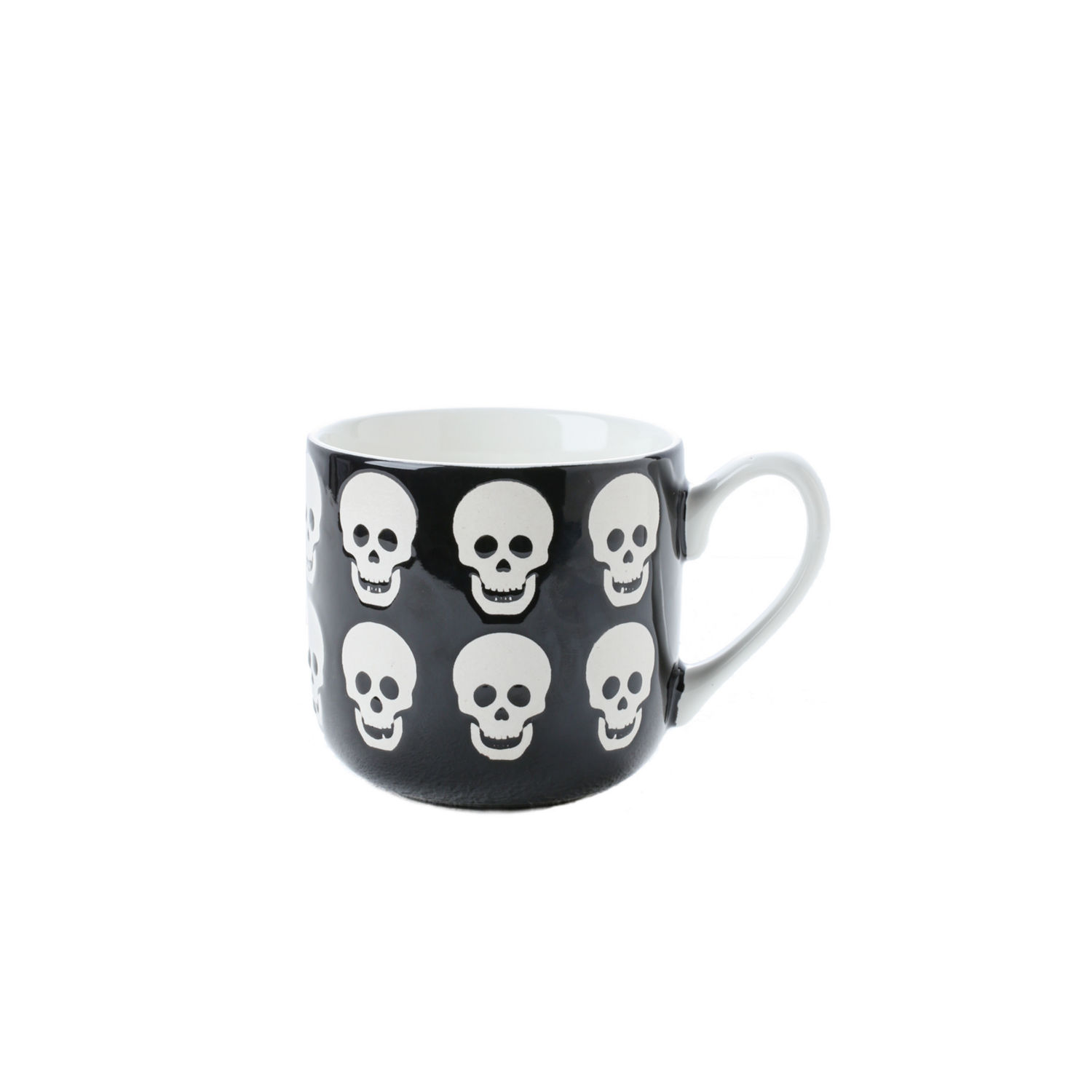 George Home Skull Wax Resist Single Stoneware Mug