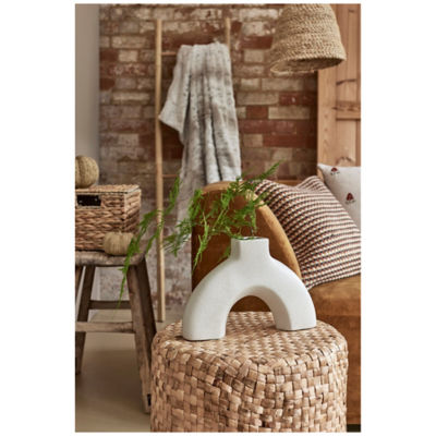 George Home White Arch Speckled Vase