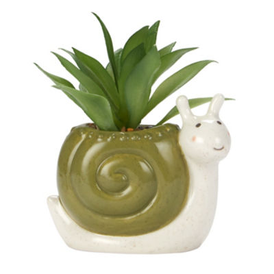 George Home Snail Faux Succulent