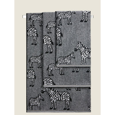 George Home Medium Zebra Bath Towel