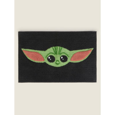 George Home Star Wars Mandalorian Baby Grogu™ Black Bath Mat