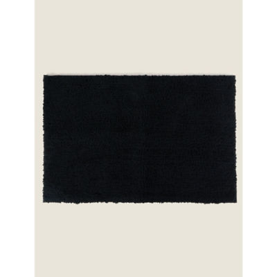 George Home Black Super Soft Bath Mat