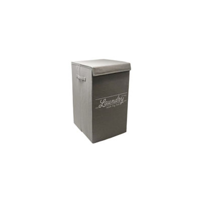 George Home Grey Laundry Hamper