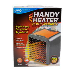 JML Handy Heater Pure Warmth - Ceramic personal space heater for