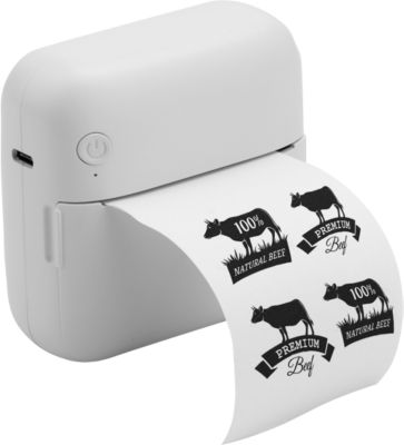 Groov-e Bluetooth Portable Mini Thermal Printer with Paper & Self Adhesive Roll - Image 3