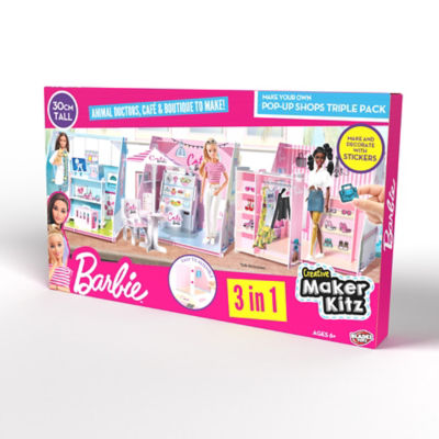 Barbie Make Your Own Pop-Up Café, Vets & Boutique