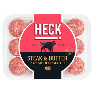 Heck Steak & Butter Gluten Free Beef Meatballs 12 pack 300g