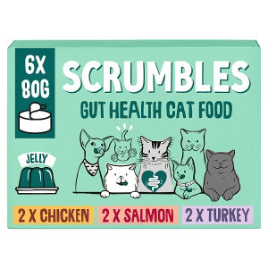 SCRUMBLES Wet Cat Food Jelly Classic Selection 6x80g