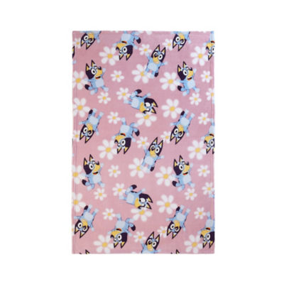 Bluey Pink Fleece Blanket - 100cm x 150cm