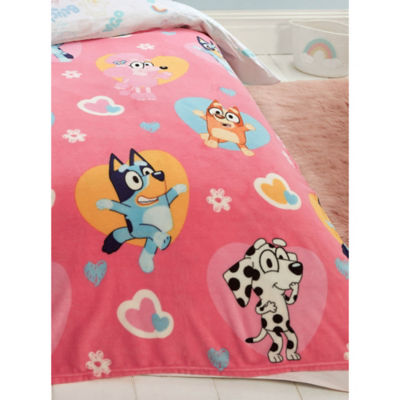 ASDA Bluey 'Hearts' Fleece Blanket