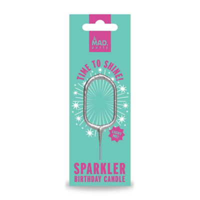 MAD PARTY Number 0 Silver Sparkler