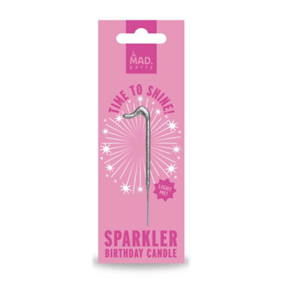 MAD PARTY Silver Number Sparklers 1