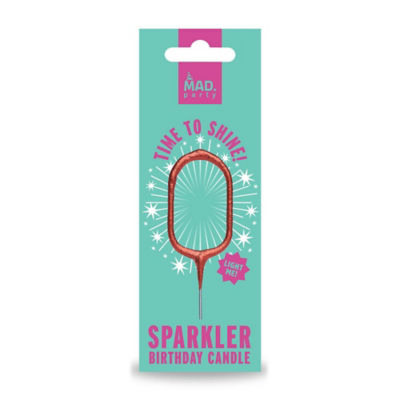 MAD PARTY Rose Gold Number Sparklers 0