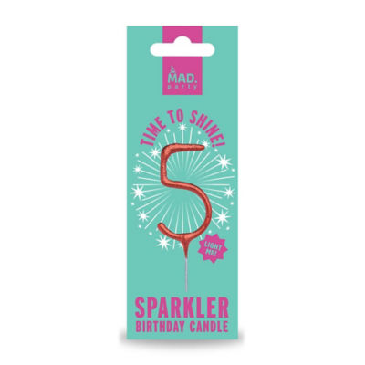 MAD PARTY Rose Gold Number Sparklers 5