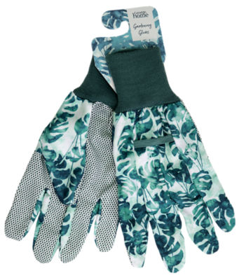 George Home Leaf Printed Gardening Gloves 24x11cm