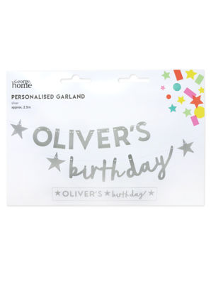 George Home Silver Personalised Garland