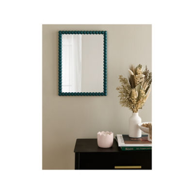 George Home Green Beaded Mirror