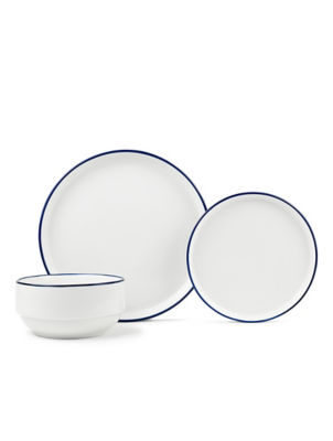 George Home Blue Rim Dinner Set