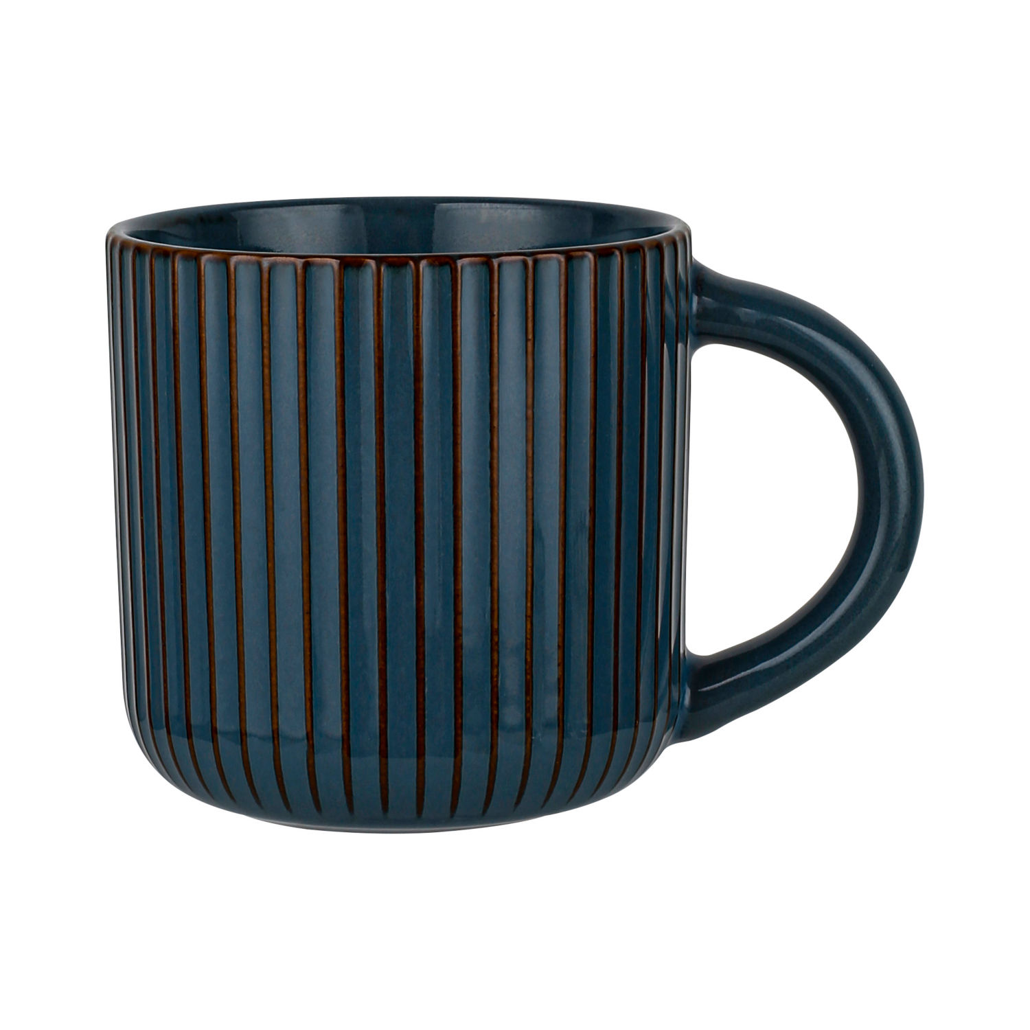 George Home Teal Ribbed Mug Coffee Mug