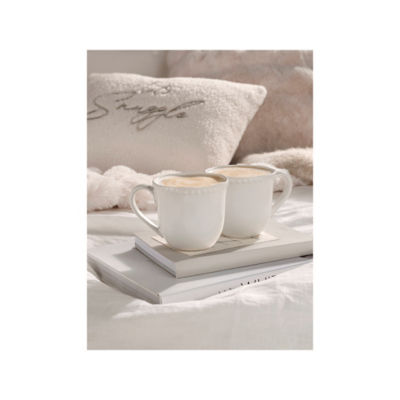 At Home with Stacey Solomon White Beaded Stoneware Mugs Set of 2