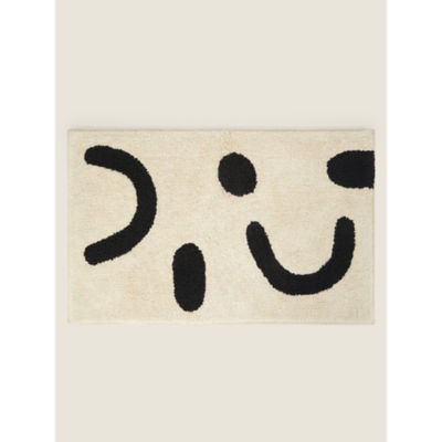 George Home Black & White Sahara Abstract Bath Mat