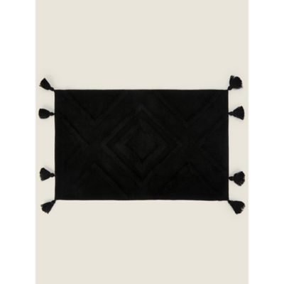 George Home Black Tribal Bath Mat