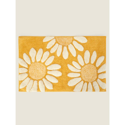 George Home Yellow Sunflower Bath Mat