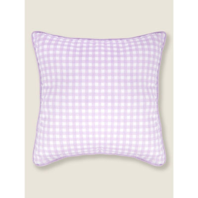 George Home Lilac Gingham Outdoor Cushion