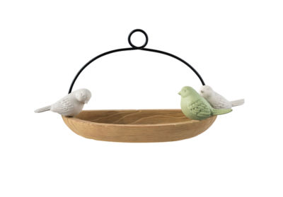 George Home Light Wood Bird Feeder 30x9.5x15cm
