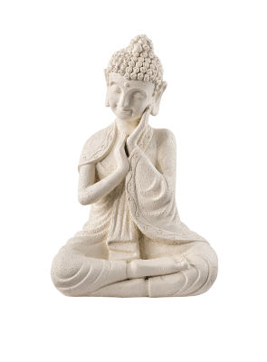 George Home Buddha Ornament Cream 20x15.5x30.5cm