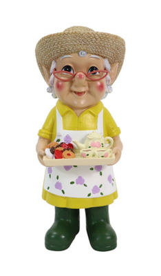 George Home Gardening Grandma Gnome 11x9.5x 22.5cm