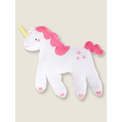 George Home White Unicorn 3D Shaped Cushion