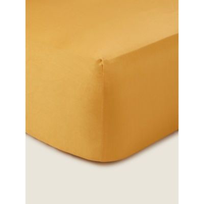 George Home Sateen 100% Cotton 210 Thread Count Single Fitted Sheet