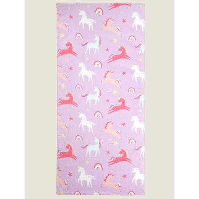 George Home Lilac Unicorn Beach Towel