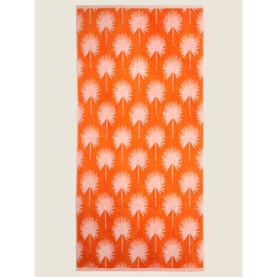 George Home Pink Palm Springs Beach Towel