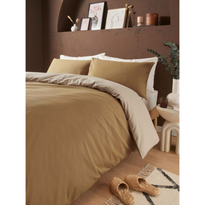 George Home Reversible Textured Single Duvet Set