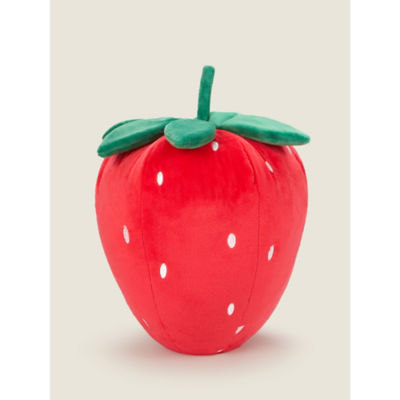 George Home Red Strawberry Shape 3D Cushion