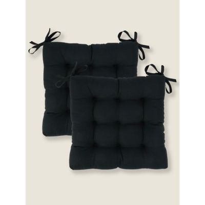 George Home Black Seat Cushion Pad – Set of 2