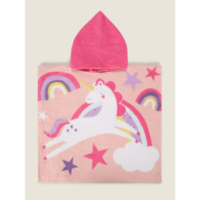 George Home Unicorn Printed Poncho