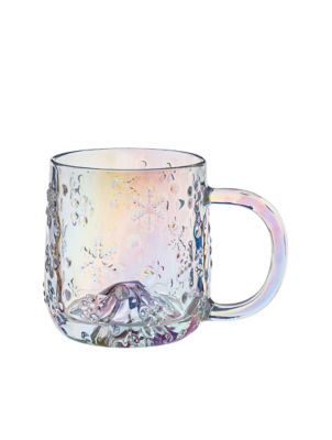 George Home Iridescent Glass Snowflake Mug