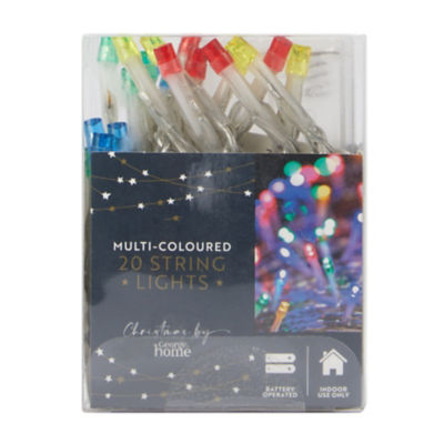 George Home Multi Coloured 20 String Lights