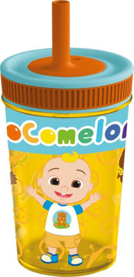 COCOMELON AutoPop Leak-Proof Water Bottle 420ml