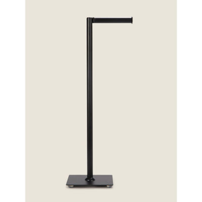 George Home Matte Black Freestanding Toilet Roll Holder