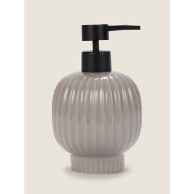 George Home Heather Ribbed Soap Dispenser