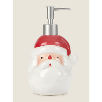 George Home Red & White Christmas Santa Dispenser
