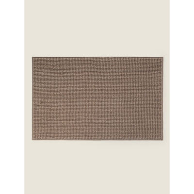 George Home Grey Solid Chenille Bath Mat